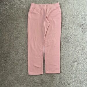 Pink sweats, straight cut